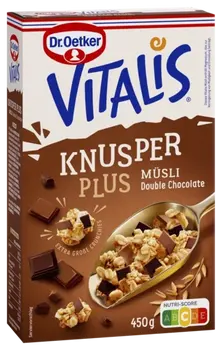 Dr. Oetker Хрупкаво мюсли плюс - двоен шоколад Vitalis