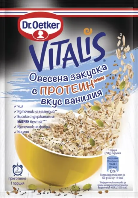 Dr. Oetker Овесена закуска с ванилия и протеин