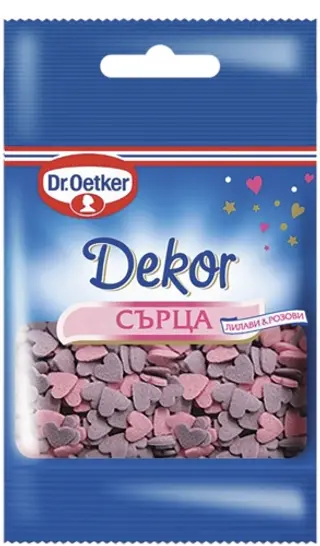 захарни сърца Dr. Oetker (или кристална захар)