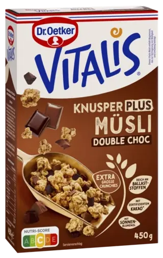 Хрупкаво мюсли плюс - двоен шоколад Vitalis