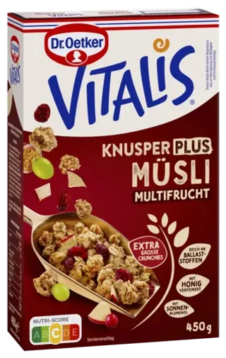 Хрупкаво мюсли плюс - плодове Vitalis
