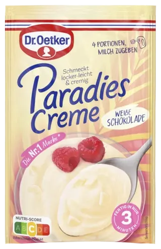 Крем Парадиз бял шоколад Dr. Oetker