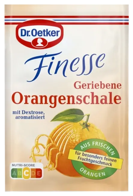 Финес - аромат портокалови корички Dr. Oetker (или настъргана кора от 1 портокал)
