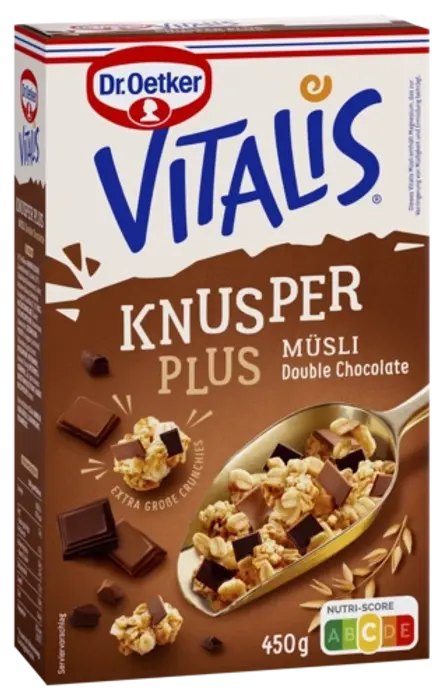 Хрупкаво мюсли плюс - двоен шоколад Vitalis