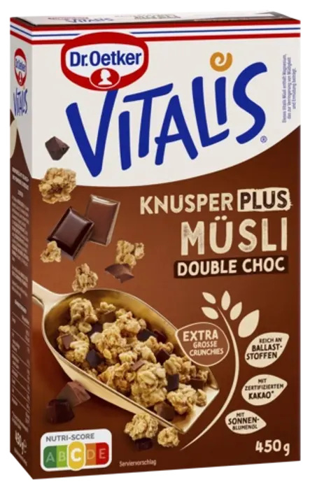 Хрупкаво мюсли плюс - двоен шоколад Vitalis
