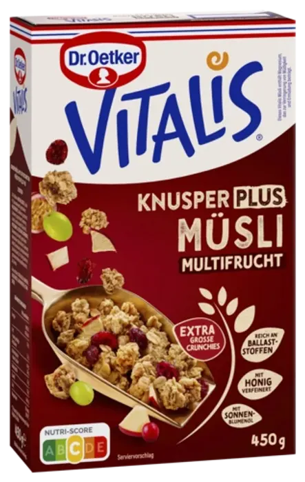 Хрупкаво мюсли плюс - плодове Vitalis