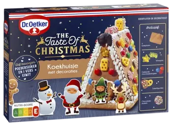 Dr. Oetker Коледна бисквитена къщичка с украси