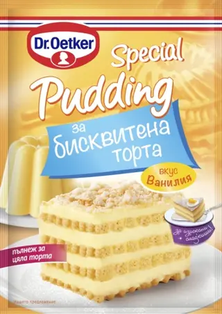 Специален пудинг за бисквитена торта ванилия Dr. Oetker