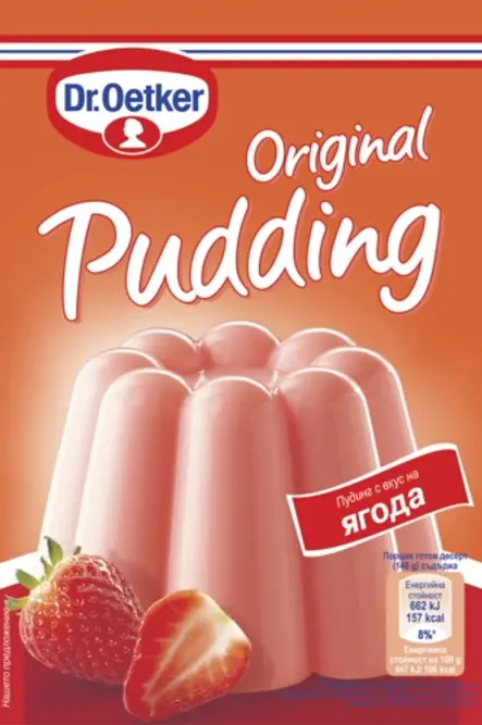 Oригинален пудинг ягода Dr. Oetker