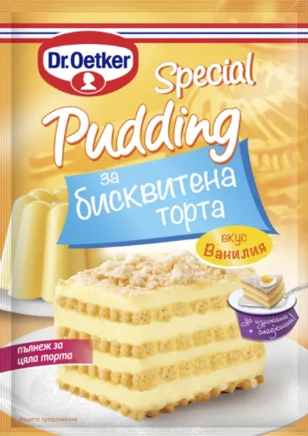Специален пудинг за бисквитена торта ванилия Dr. Oetker