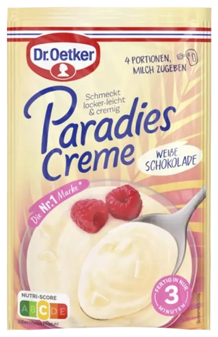 Крем Парадиз бял шоколад Dr. Oetker