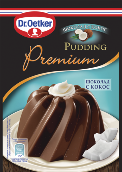 Dr. Oetker Премиум пудинг шоколад с кокос