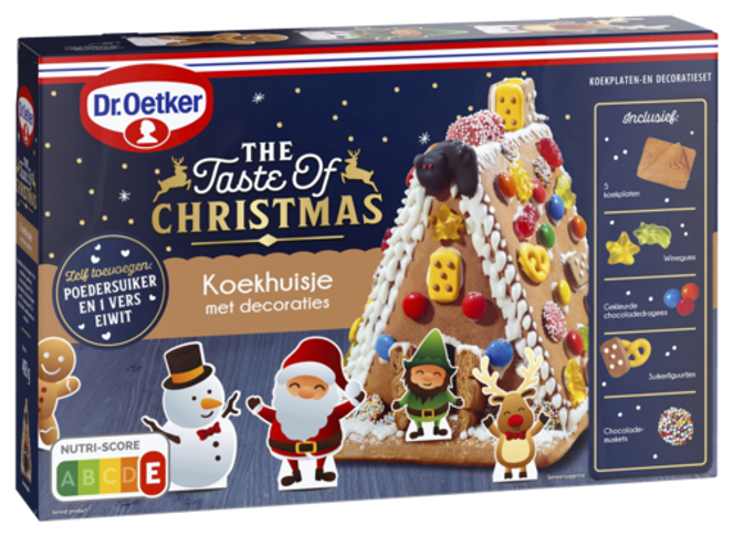 Dr. Oetker Коледна бисквитена къщичка с украси