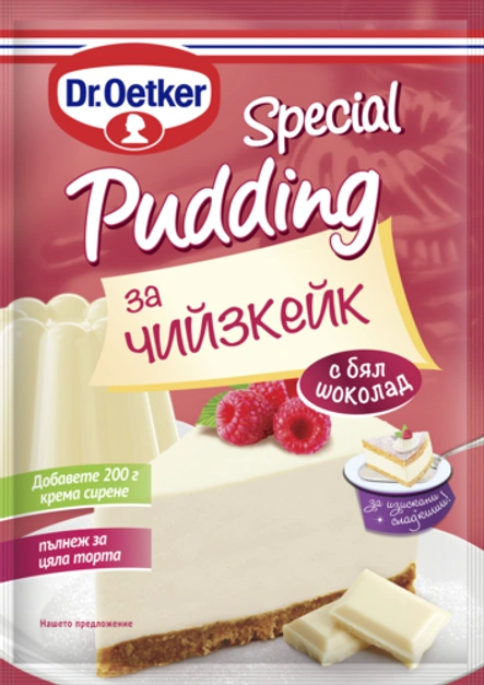 Специален пудинг за чийзкейк с бял шоколад Dr. Oetker