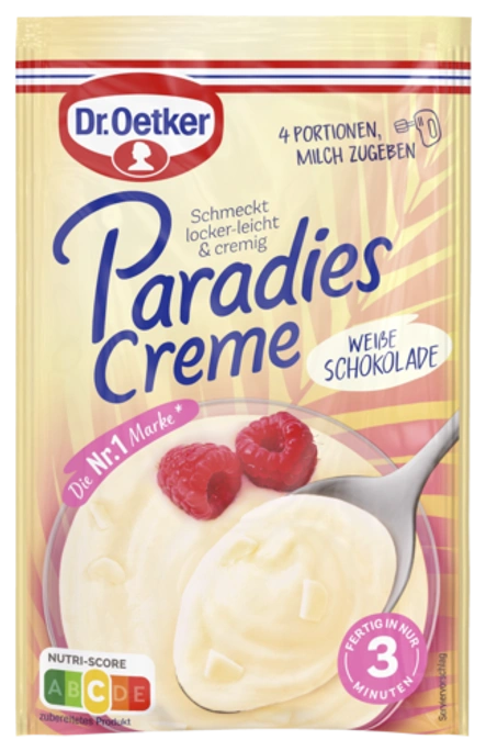 Крем Парадиз бял шоколад Dr. Oetker