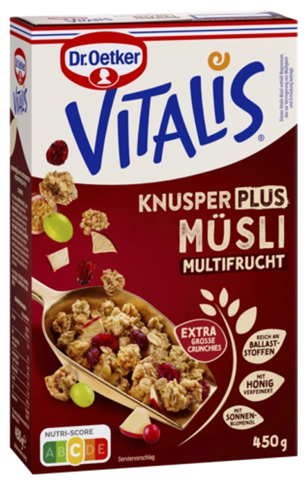 Хрупкаво мюсли плюс - плодове Vitalis